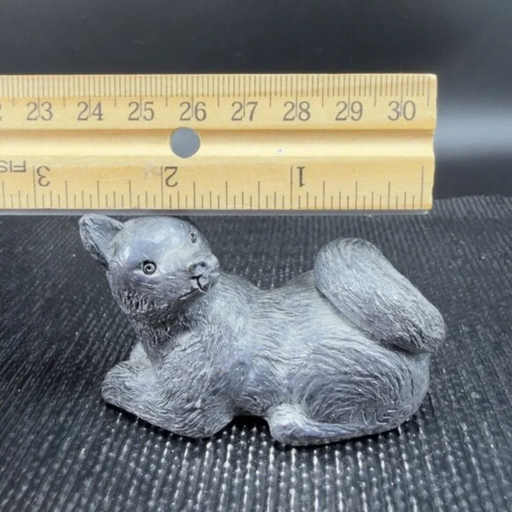 The‎ Wolf Original Soap Stone Sculpture Hand Carved Canada Husky Akita Dog VTG